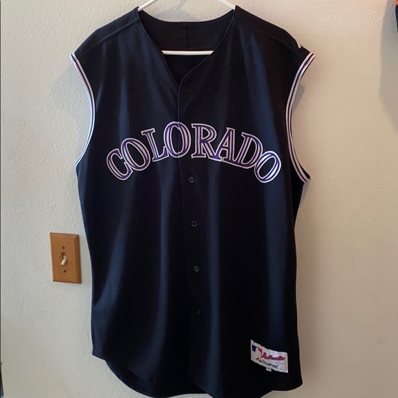 rockies black sleeveless jerseys